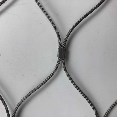 Grillage fort flexible de corde d'acier inoxydable 1x7 virole