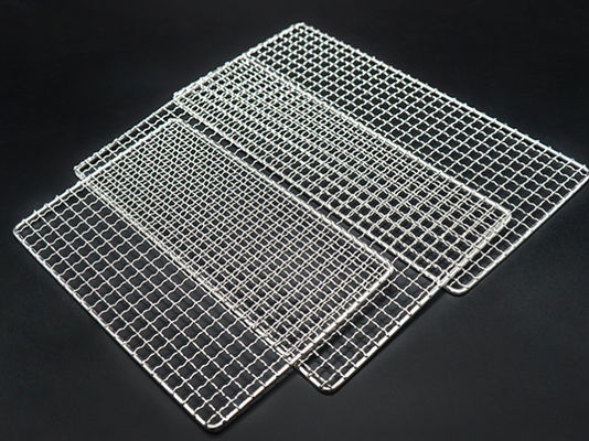 Carbone faisant le fil cuire au four croisé Mesh For Outdoor Picnic de gril de barbecue d'acier inoxydable