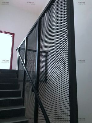 Le grillage enduit de diamant de couleur de poudre a augmenté le métal augmenté galvanisé pour la barrière de sécurité d'intérieur