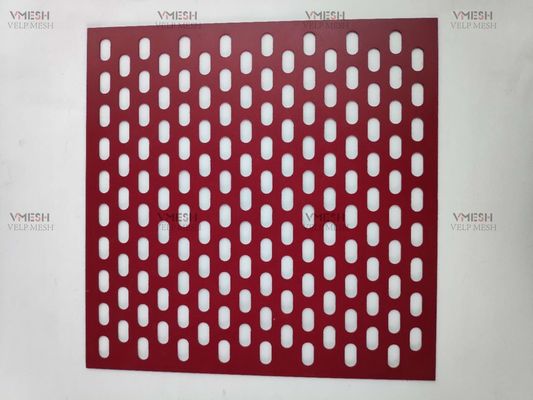 Panneaux de revêtement perforés solides en aluminium décoratifs de mur en métal de PVDF