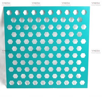 revêtement de façade métallique perforée en aluminium pour murs décoratifs