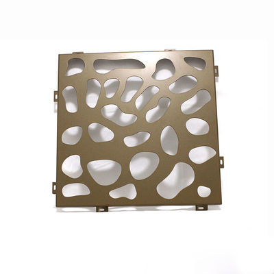 PVDF décoratif architectural d'intérieur a perforé des façades en métal 1500x2500mm
