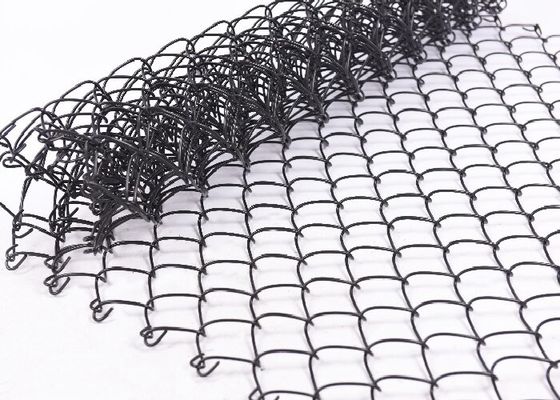 Le PVC de diamant a enduit/fil galvanisé Mesh Fence For Sports Playground de maillon de chaîne