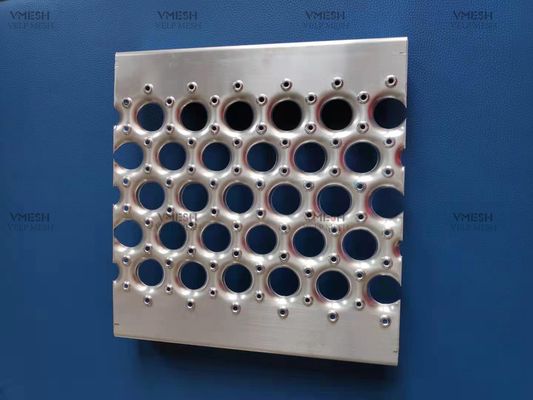 Résistance à l'usure ronde de la grille 450mm de sécurité d'envergure de poignée de passage couvert de trou