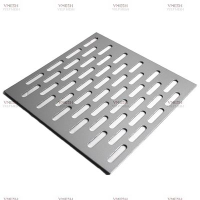 Le métal perforé encoché oblong en aluminium de décoration intérieure et extérieure a adapté aux besoins du client
