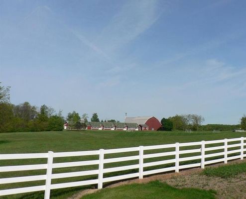 Le cheval blanc viable de vinyle clôturant 3 rails conçoivent