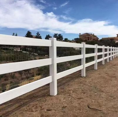 Fermeture en vinyle à 3 rails, fermeture en PVC à cheval hauteur 1,2 m