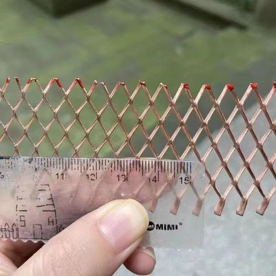 Protection contre les éclairs Mesh métallique élargi cuivre pur Micro-trous diamant