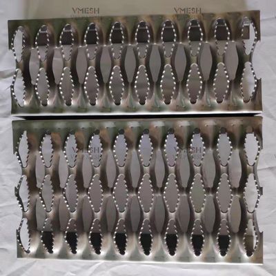 Plaque d'aluminium à grille de sécurité à poignée de diamant