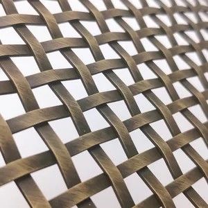 Écran en tissu tissé pour papier peint en acier inoxydable