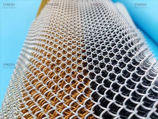 Écran de rideau en alliage de chaîne d'aluminium décoratif de 1,2 mm à 2 mm
