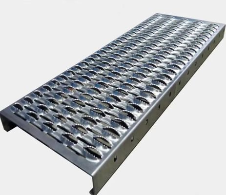 Marches d'escalier en caillebotis de sécurité en aluminium et acier inoxydable, longueur 1-4m