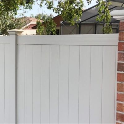 Clôture de protection de la vie privée en vinyle de style américain 6x8ft pour le jardin et le mur de la maison