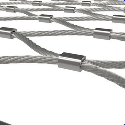 Nœud en filet de câble tissé en acier inoxydable à haute souplesse