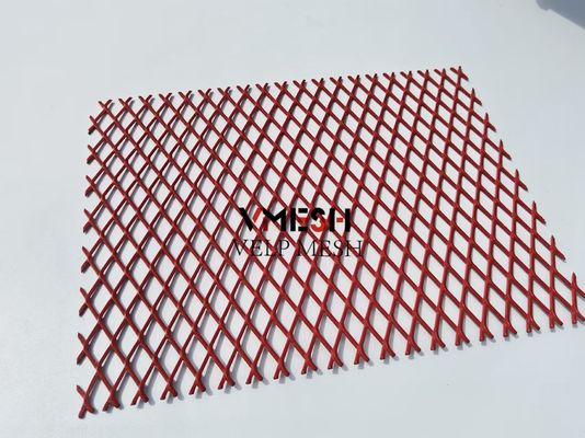 Conception de façade architecturale revêtement PVDF décoratif en aluminium maillage élargi