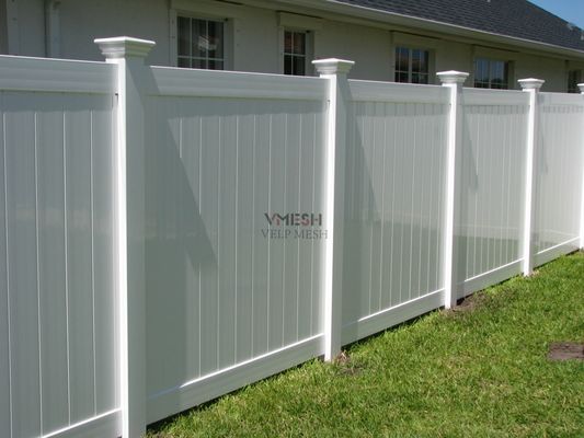 Panneau de clôture de protection de la vie privée en vinyle blanc 6x8ft Matériau vierge