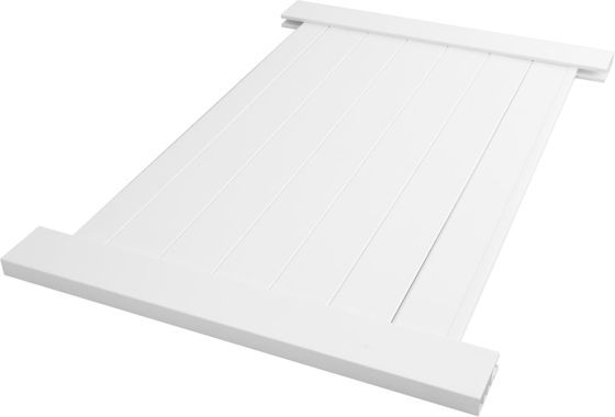 Clôture d'intimité en PVC blanc 6x8 pieds, résistante aux UV, faible entretien