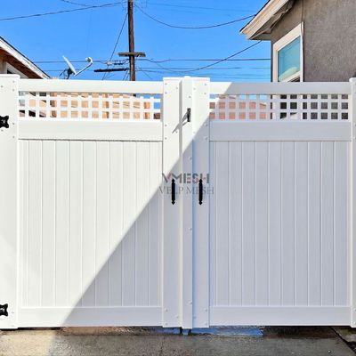 Clôture en PVC blanc de 6 pieds pour jardin et maison