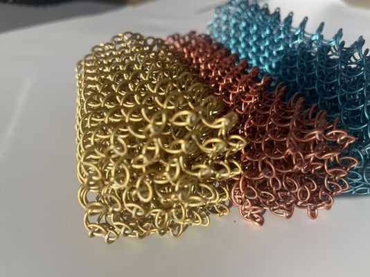 Rideau à maillons en acier inoxydable 304 de conception moderne avec une taille d'ouverture de 6 mm pour la maille métallique architecturale