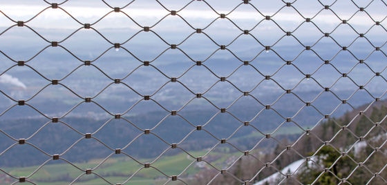 Filet de sécurité en treillis métallique de câble en acier inoxydable anti-chute personnalisé pour lumières