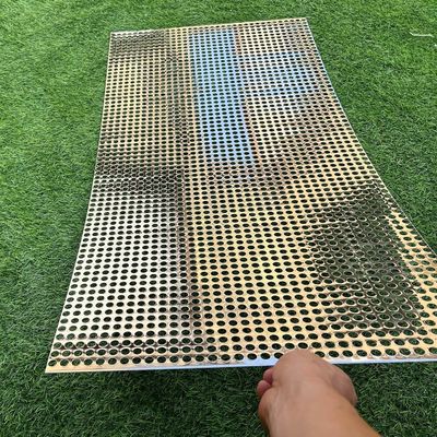 Maillage en aluminium perforé revêtu de poudre pour façades architecturales
