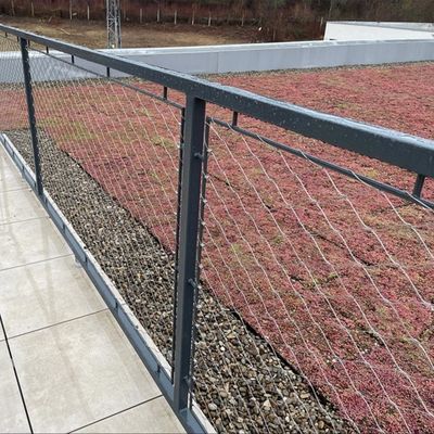 Maillage de câble en acier inoxydable pour l'architecture Diamant Écran flexible Zoo Animal Enclosure Safe