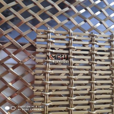 Finition en cuivre antique sur mesure 1,5 mm en acier inoxydable maillage encrémé pour intérieurs de luxe