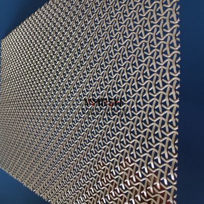 Technique de tissage architectural en tissu métallique pour bardage décoratif