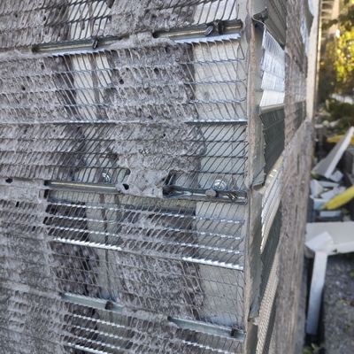 Treillis de lattes à nervures hautes en béton préfabriqué en acier galvanisé