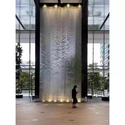 Rideau d'eau en métal inoxydable 304 antirouille pour élément aquatique