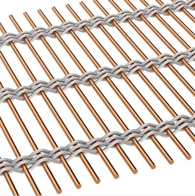 Maille architecturale flexible décorative adaptée aux besoins du client d'acier inoxydable pour des immeubles de bureaux