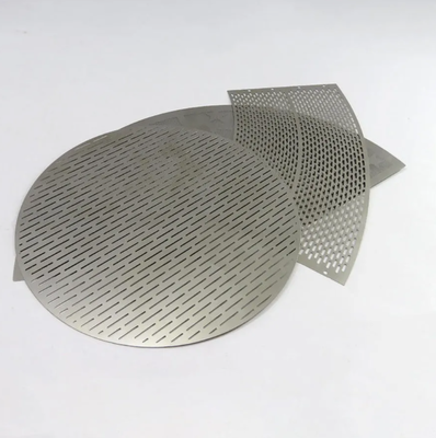 Disque de filtre en maille gravée plat rond de taille OEM pour filtre de contrôle de la pollution de l'air