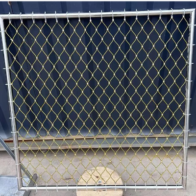 Utilisation forte de maille de câble métallique d'anti corrosion d'acier inoxydable pour la maille de balustrade d'escalier
