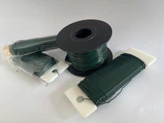 Bobine de fil de fleuriste, décoration florale artisanale, vert, noir, argent, doré, pour artisanat de jardin