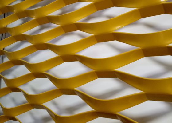 La poudre a enduit le métal augmenté en aluminium engrènent 1*2m pour la façade de construction de revêtement