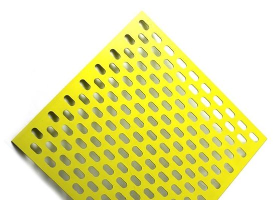 Épaisseur perforée encochée en aluminium vibrante de la maille 1-10mm en métal de trou décorative