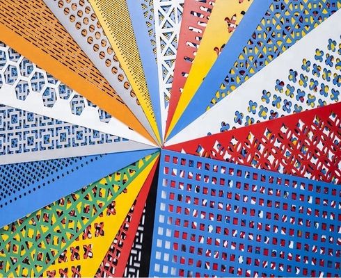 Façades métalliques perforées architecturales sur mesure revêtues de poudre