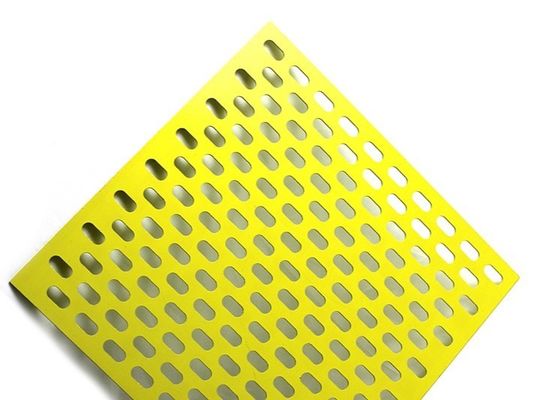 Panneau perforé en aluminium de 0,3 mm, trou rond, trou carré, trou à fente