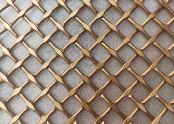 la serrure de fil de 0.02-2.0mm a serti par replis le métal architectural Mesh Brass Bronze Velp