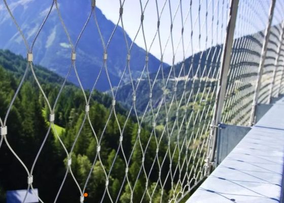 Verrouillage flexible d'individu de la maille 30m/petit pain de corde d'acier inoxydable de balcon de sécurité