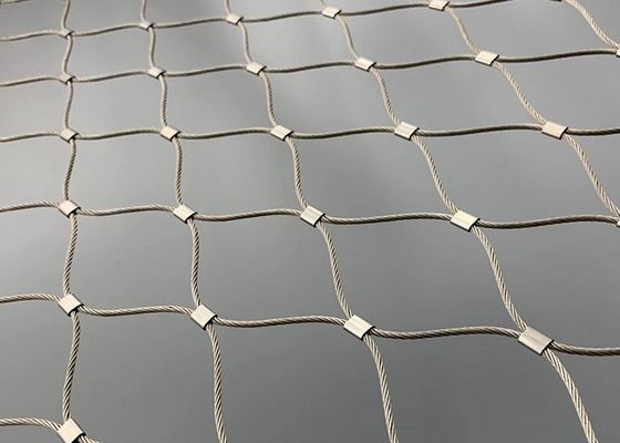 Longueur animale du grillage 10m de corde d'acier inoxydable de la volière 7*7 7*19