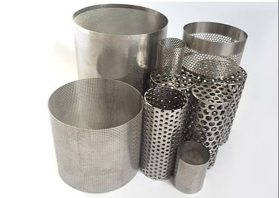 Tube de Mesh Galvanized Anodized Perforated Filter perforé par cylindre en métal de Velp