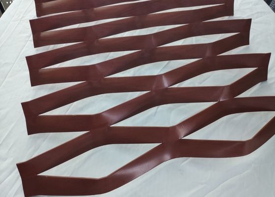 Akzonobel PVDF a augmenté les façades aérées par revêtement de mur de la maille 5.5mm 6.0mm en métal