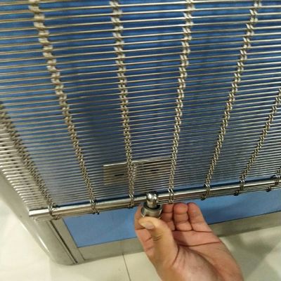 Métal architectural Mesh Brass Lock Crimped de feuille décorative