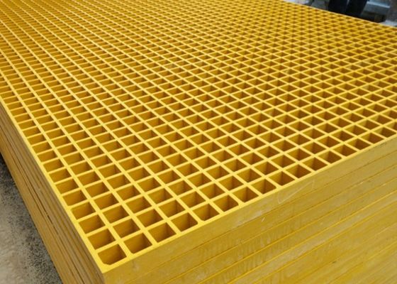 Grilles solaires vertes jaunes de plancher du passage couvert 1220*3660mm 1220*2440mm FRP de dessus de toit de fibre de verre