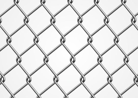 Le diamant 8Ft PVC de barrière de maillon de chaîne de 9 mesures a enduit pour le terrain de jeu de sports