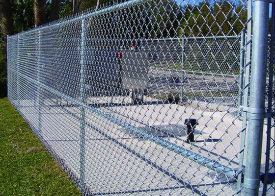Le PVC a enduit le grillage barrière Playground Diamond de maillon de chaîne de 50 pi