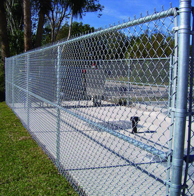 Le zinc a enduit le maillon de chaîne de 10 mesures clôturant le petit pain de 6ft 8ft 15m
