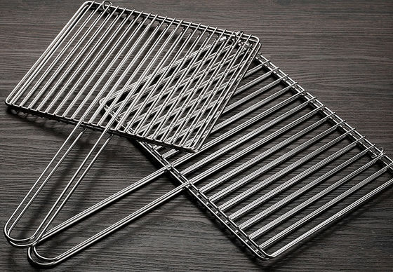 Barbecue se pliant de preuve de rouille grillant le barbecue Mesh For Fish net d'acier inoxydable de panier