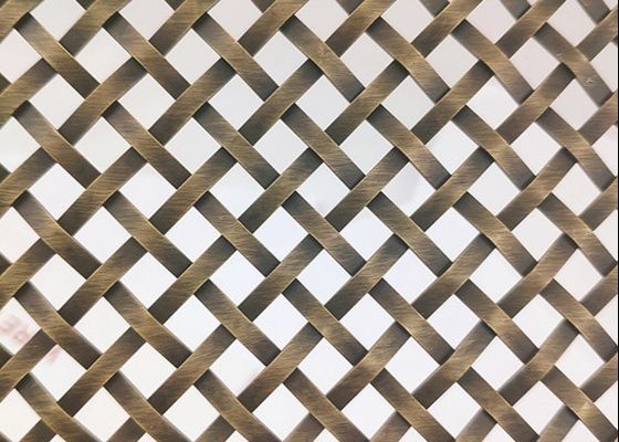 304 316 largeur tissée architecturale flexible du grillage 2.5m 4.0m d'acier inoxydable